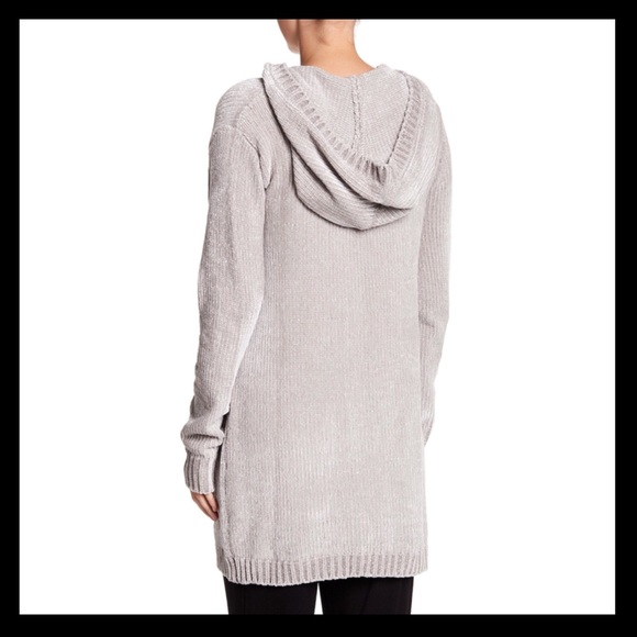 PJ SALVAGE Chenille Cozies Cardigan Sweater Silver - Picture 2 of 2